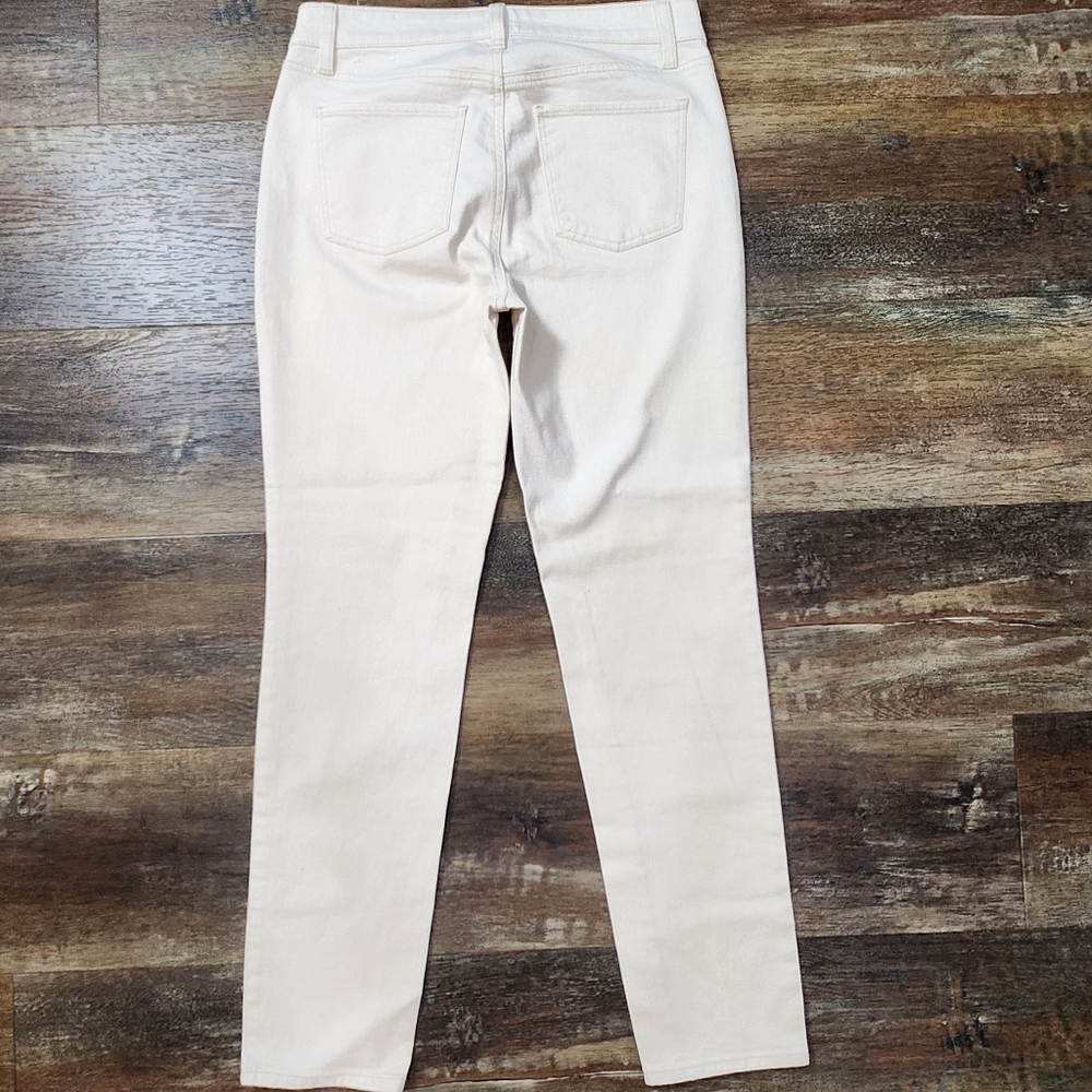 Talbots Slim Ankle Jeans Size 4 - Natural Color - Picture 10 of 11